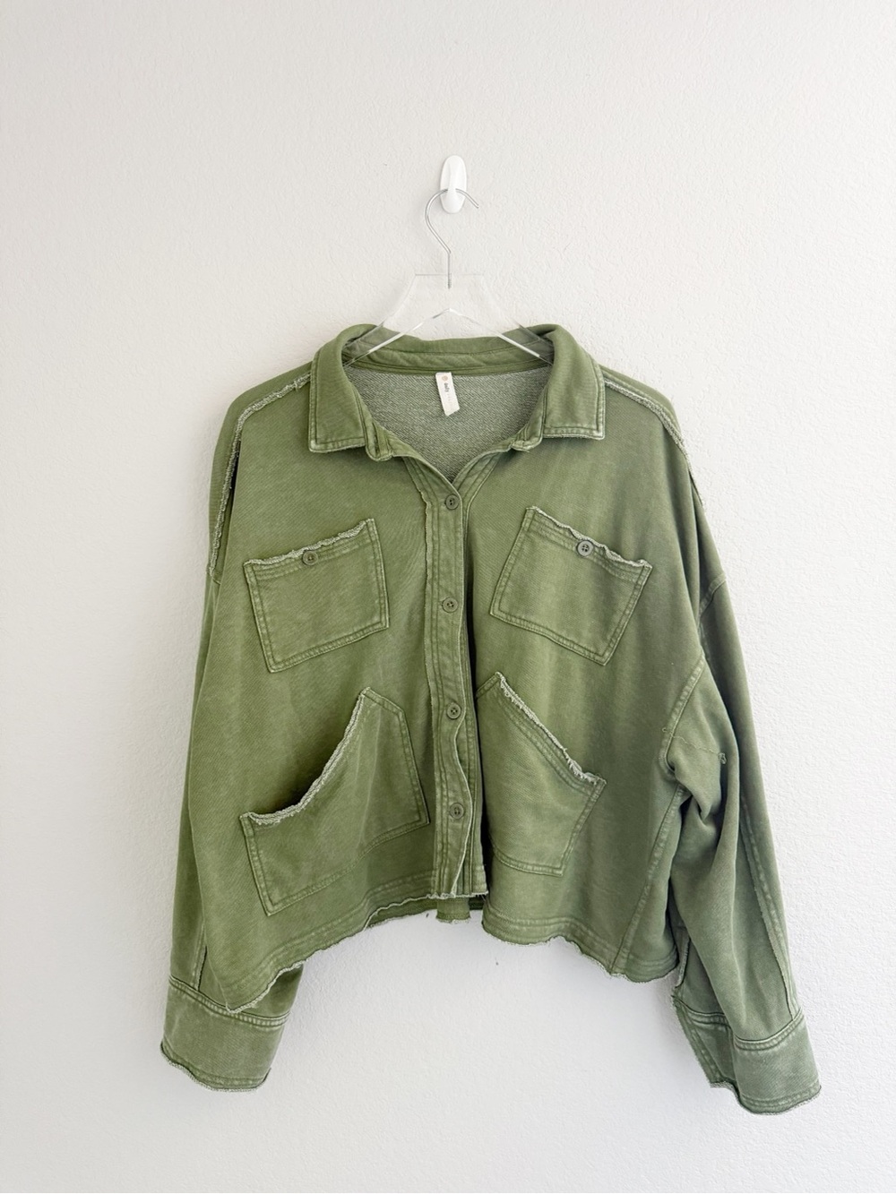 Anthropologie Daily Practice Olive Green Utility Jacket - Picture 2 of 9